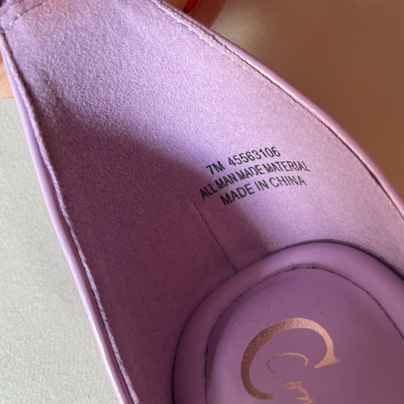 Cato lavender strappy heels. Size 7. NWT. 2” kitten heel. - Picture 4 of 8